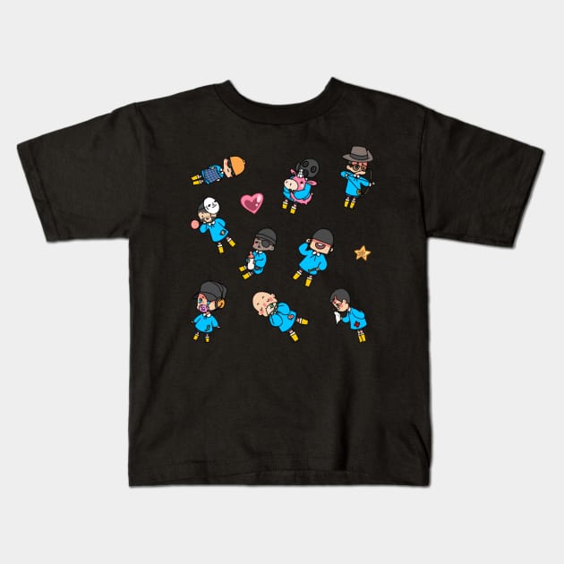 TF2 kiddies Stickers Kids T-Shirt by Velvetcat09